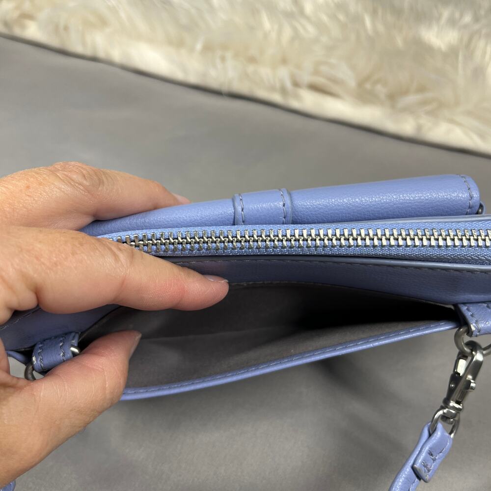 Fossil Faye String Wallet Crossbody Lavender With… - image 8